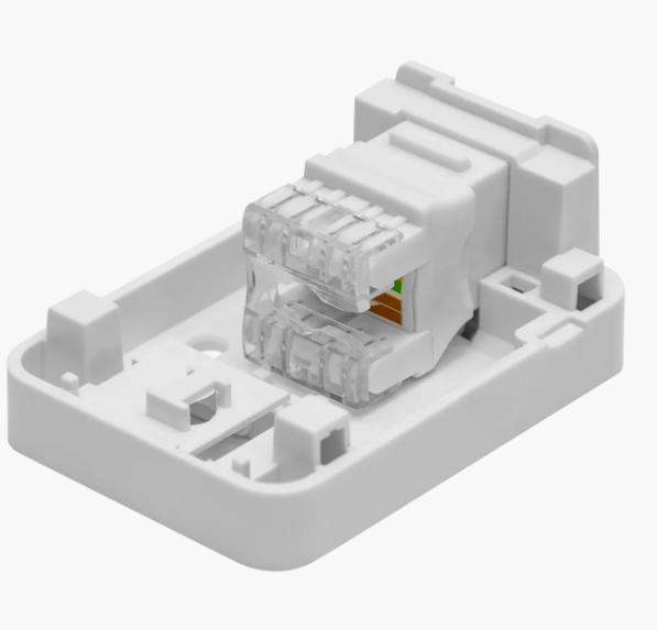 Розетка Настенная телекоммуникационная OK-1-Keystone без модуля