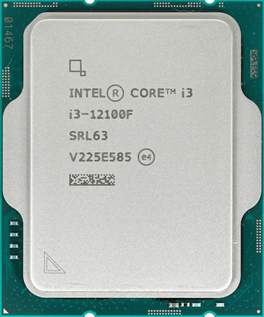 Процессор Intel Core i3-12100F 3.3/4.3GHz (4.3GHz) 4/8 Alder Lake 58W FCLGA1700 OEM