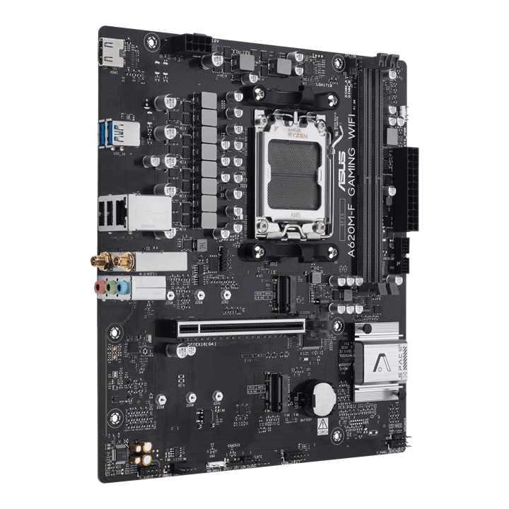 Материнская плата ASUS A620M-F GAMING WIFI AM5 2xDDR5 Non-SATA 2xM.2 HDMI mATX