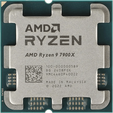 Процессор AMD Ryzen 9 7900X 4,7Гц (5,6ГГц Turbo) 12С/24T 64MB L3 170W-230W AM5 OEM 100-000000589