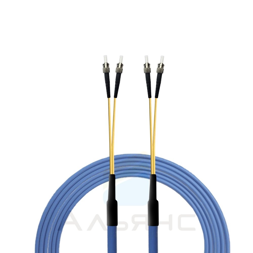 Патчкорд ST/UPC-ST/UPC Armoured SM 9/125 Duplex - 1 м