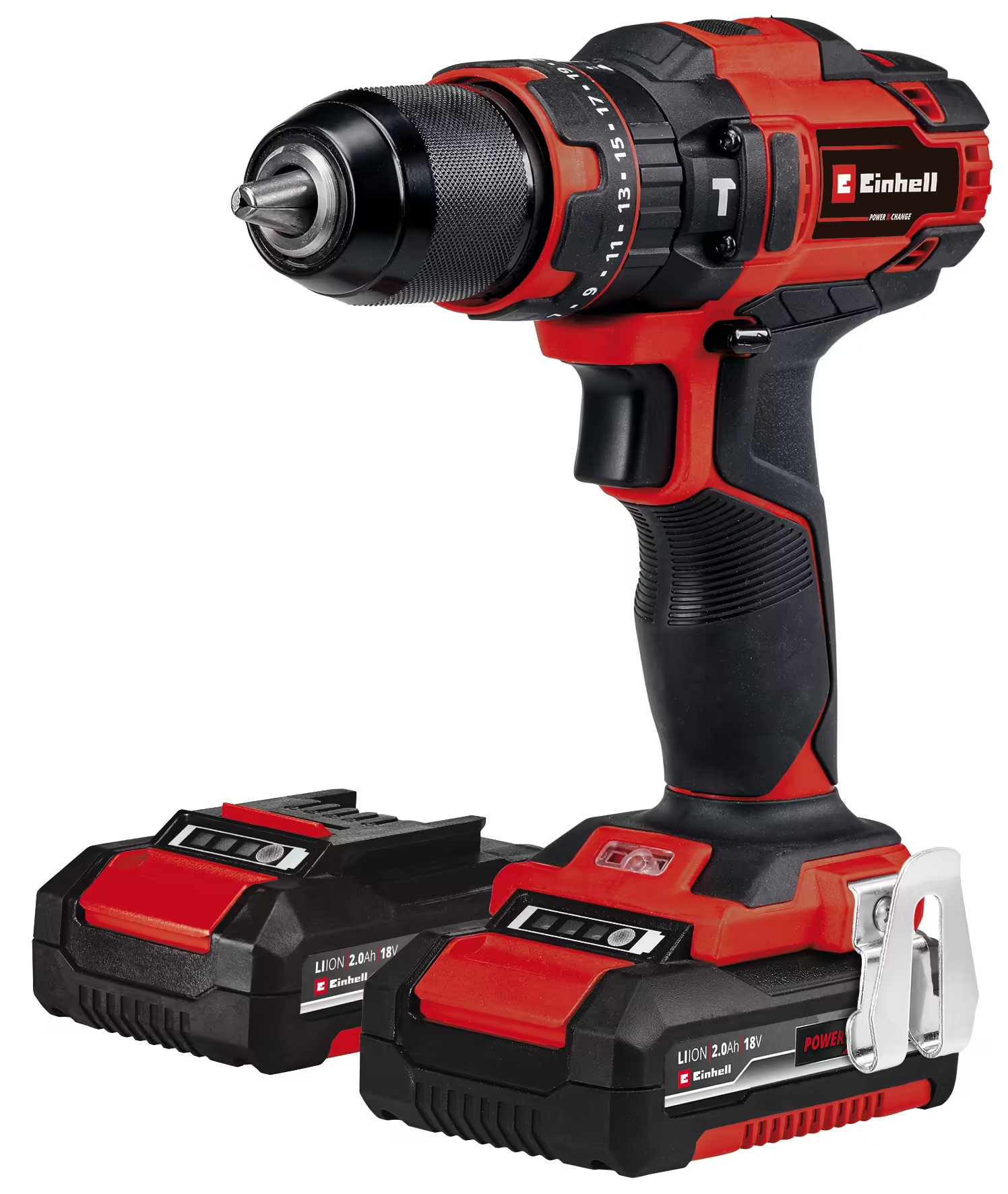 Аккум. Ударный Шуруповерт Einhell TE-CD 18/40 Li-i +64 (2x2,0Ah) (4513992)