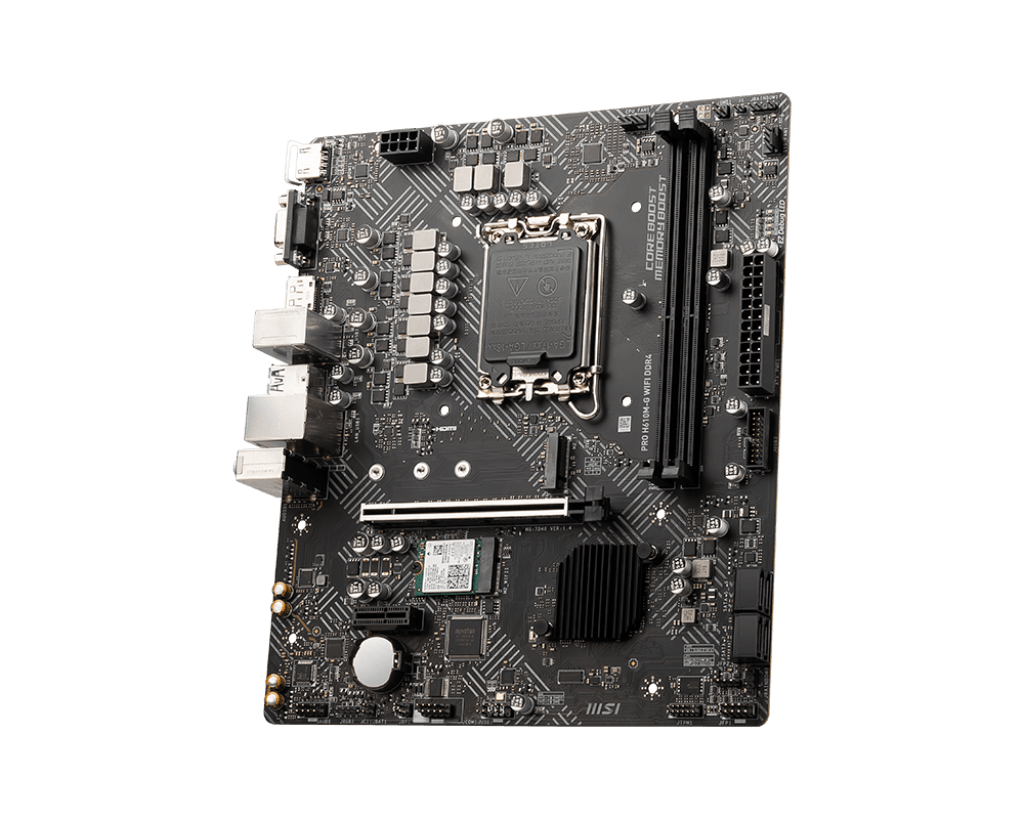Материнская плата MSI PRO H610M-G WIFI DDR4 LGA1700 H610 2xDDR4 4xSATA3 M.2 VGA DP HDMI mATX