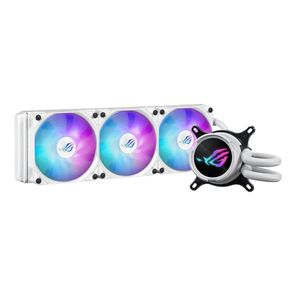 Водяное охлаждение CPU Asus ROG STRIX LC III 360 ARGB 120mm Liquid CPU Cooler, 3 x12cm, ARGB, White