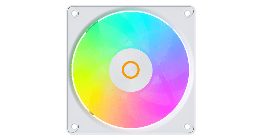 Вентилятор для корпуса Ocypus Gamma F12 Elite WH ARGB REVERSE BLADE 3-IN-1 3x(120x120x25mm) Белый