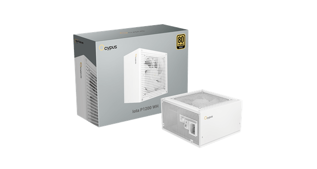 Блок питания Ocypus Iota P1200 WH 1200W Full Modular, 80+GOLD, КПД 91% Белый,Iota-P1200-G1FFWH025X-E