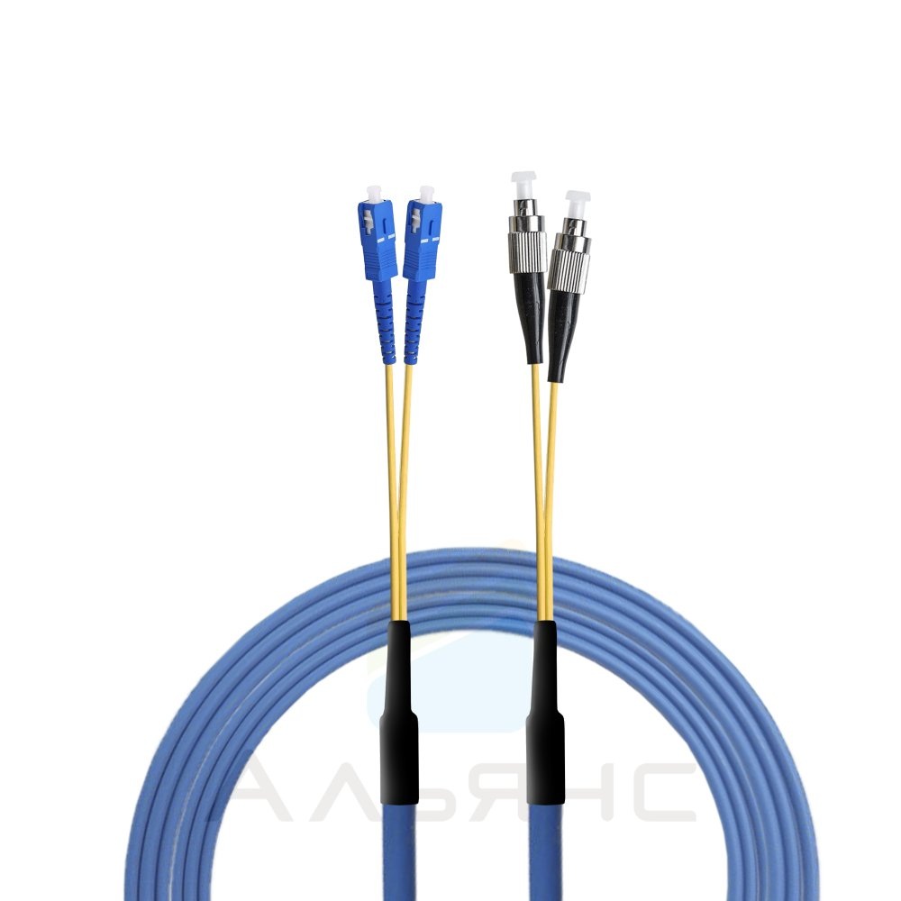 Патчкорд LC/UPC-LC/UPC Armoured SM 9/125 Duplex - 9,5 м