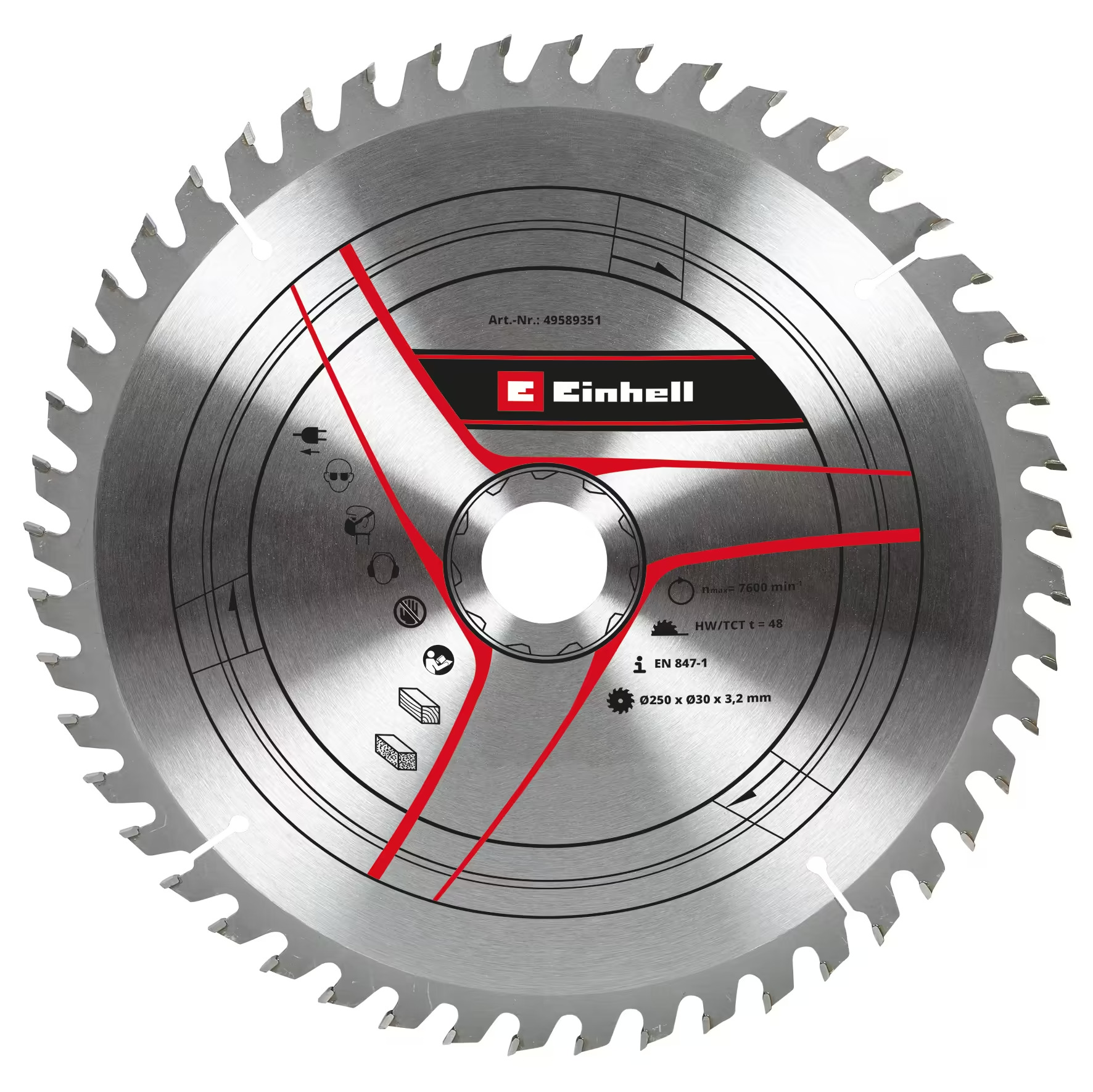 Циркулярный диск Einhell Sbl D 250x30x3,2 T48 (49589351)