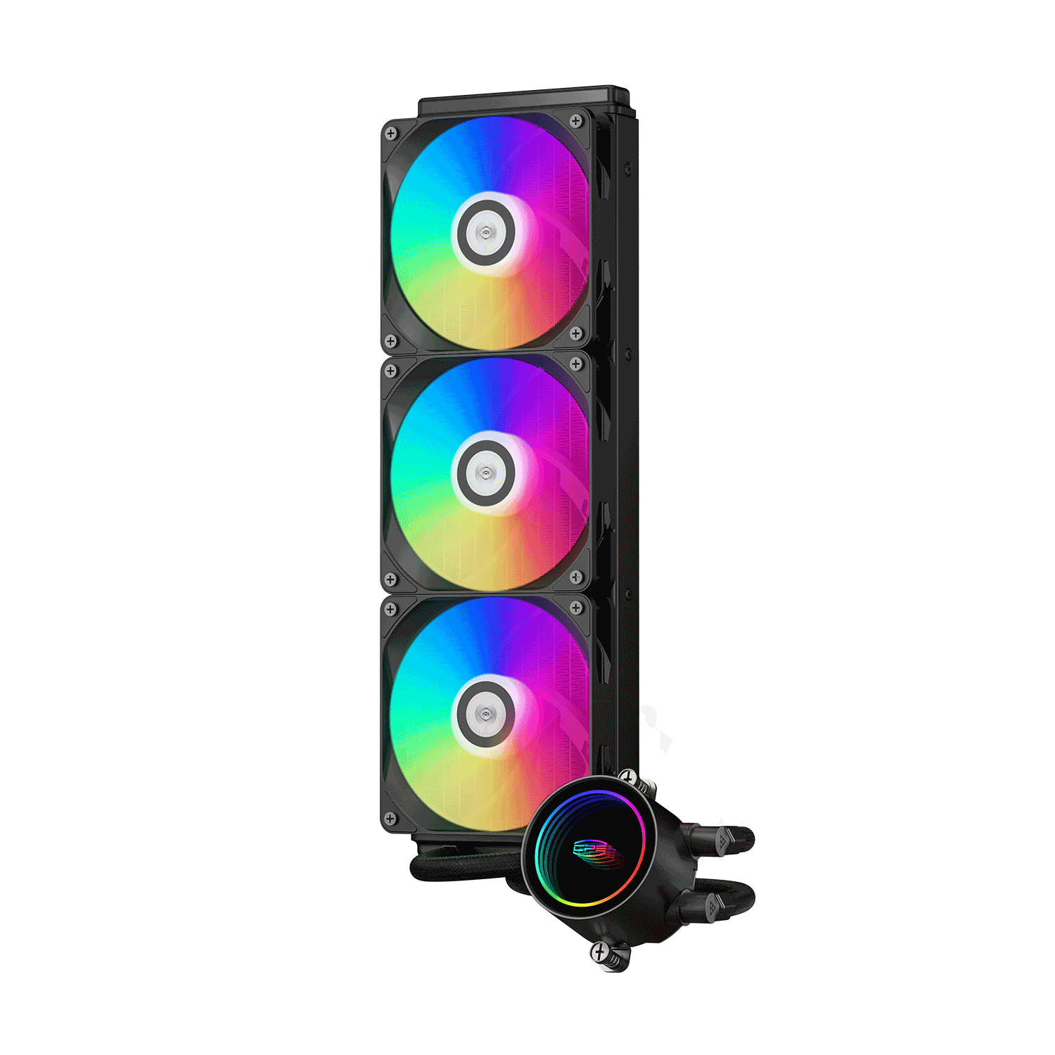 Водяное охлаждение для CPU PCCooler DA360 ARGB BK TDP 300W 115X/1200/1700/1851/20XX/AM4/AM5  Черный