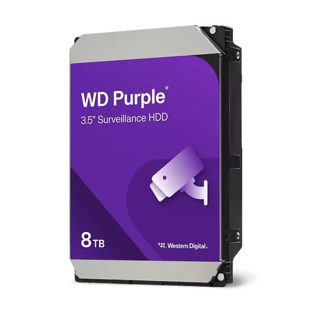 Жесткий диск для видеонаблюдения HDD  8Tb Western Digital Purple SATA3 256Mb 5640rpm 3,5" WD85PURZ