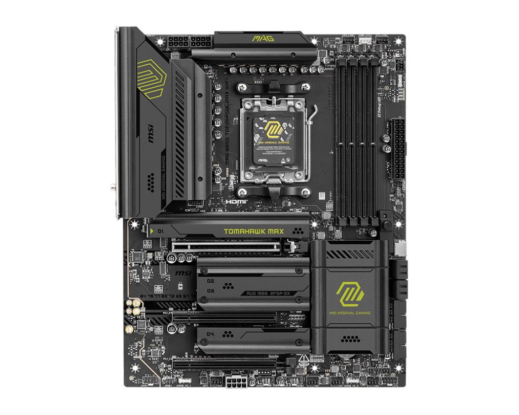 Материнская плата MSI MAG B850 TOMAHAWK MAX WIFI AM5 4xDDR5 4xSATA3 RAID 4xM.2 HDMI 3xType-C ATX