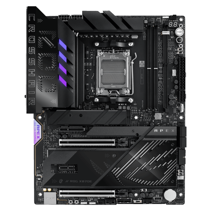 Материнская плата ASUS ROG CROSSHAIR X870E APEX AM5 2xDDR5 4xSATA Raid 5xM.2 3xType-C ATX