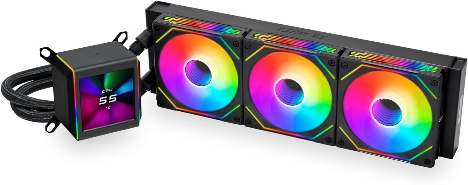 Водяное охлаждение для CPU Lian Li GA II LCD SL-INF 360 ARGB 3x120mm Black G89.GA2ALCD36INB.00