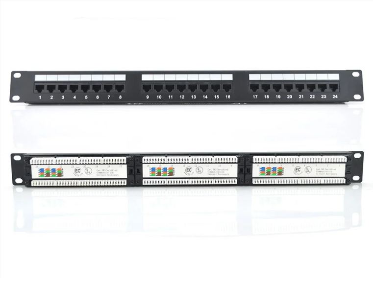 Патч-панель UTP на 24 порта cat 6. 1U