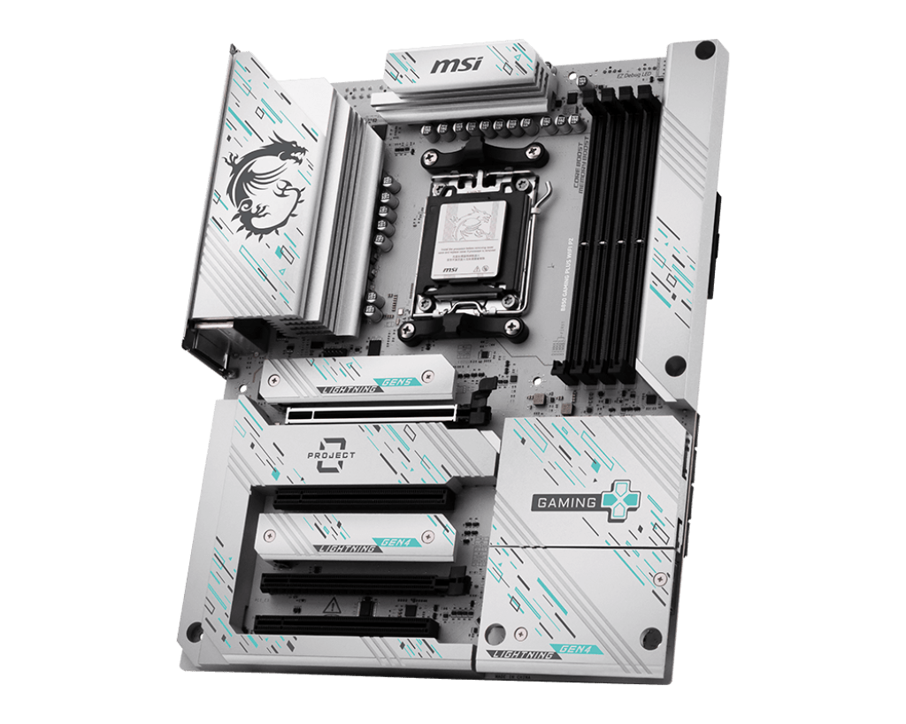 Материнская плата MSI B850 GAMING PLUS WIFI PZ AM5 4xDDR5 4xSATA3 RAID 3xM.2 DP 2xType-C ATX