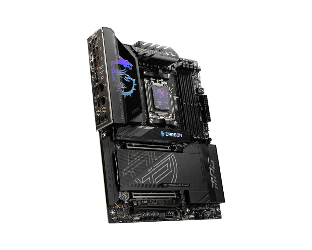 Материнская плата MSI MPG X870E CARBON WIFI AM5 X870E 4xDDR5 4xSATA3 RAID 4xM.2 HDMI DP ATX