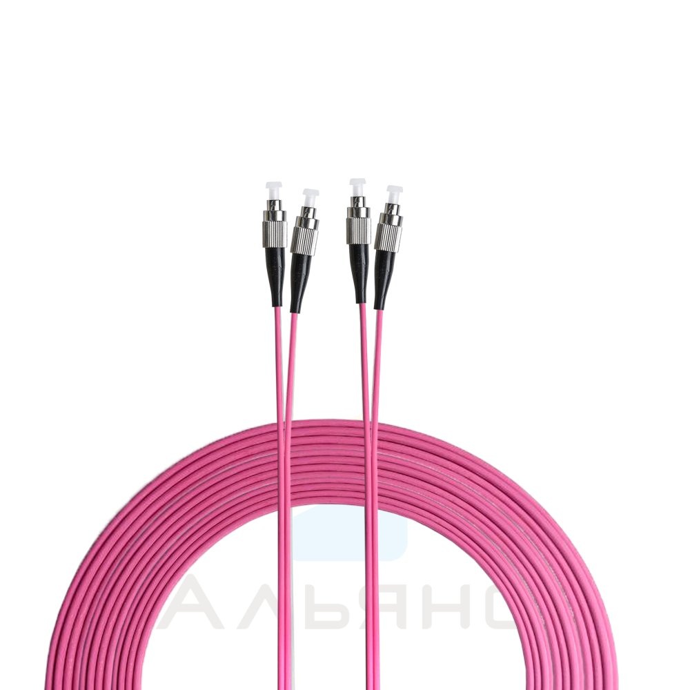 Патчкорд LC/UPC-LC/UPC   2мм MM 50/125 OM4 Duplex - 10 м