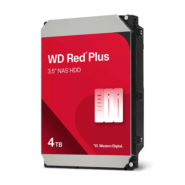 Жесткий диск для NAS систем HDD  4Tb Western Digital RED Plus SATA 6Gb/s 3.5" 128Mb 5400rpm WD40EFZZ