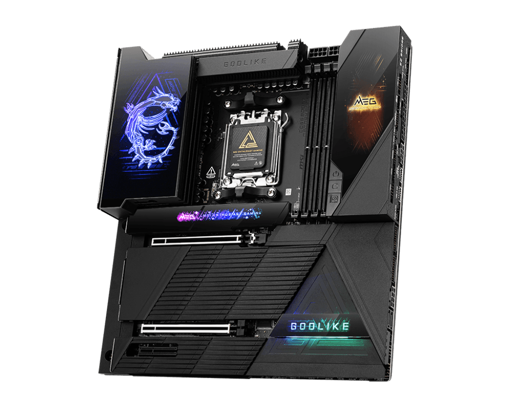 Материнская плата MSI MEG X870E GODLIKE AM5 4xDDR5 4xSATA3 RAID 7xM.2 7xType-C(2xDP) EATX