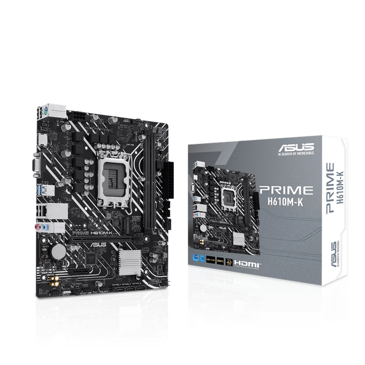 Материнская плата ASUS PRIME  H610M-K, LGA1700 2xDDR5 4xSATA3 M.2 1xVGA 1xHDMI mATX