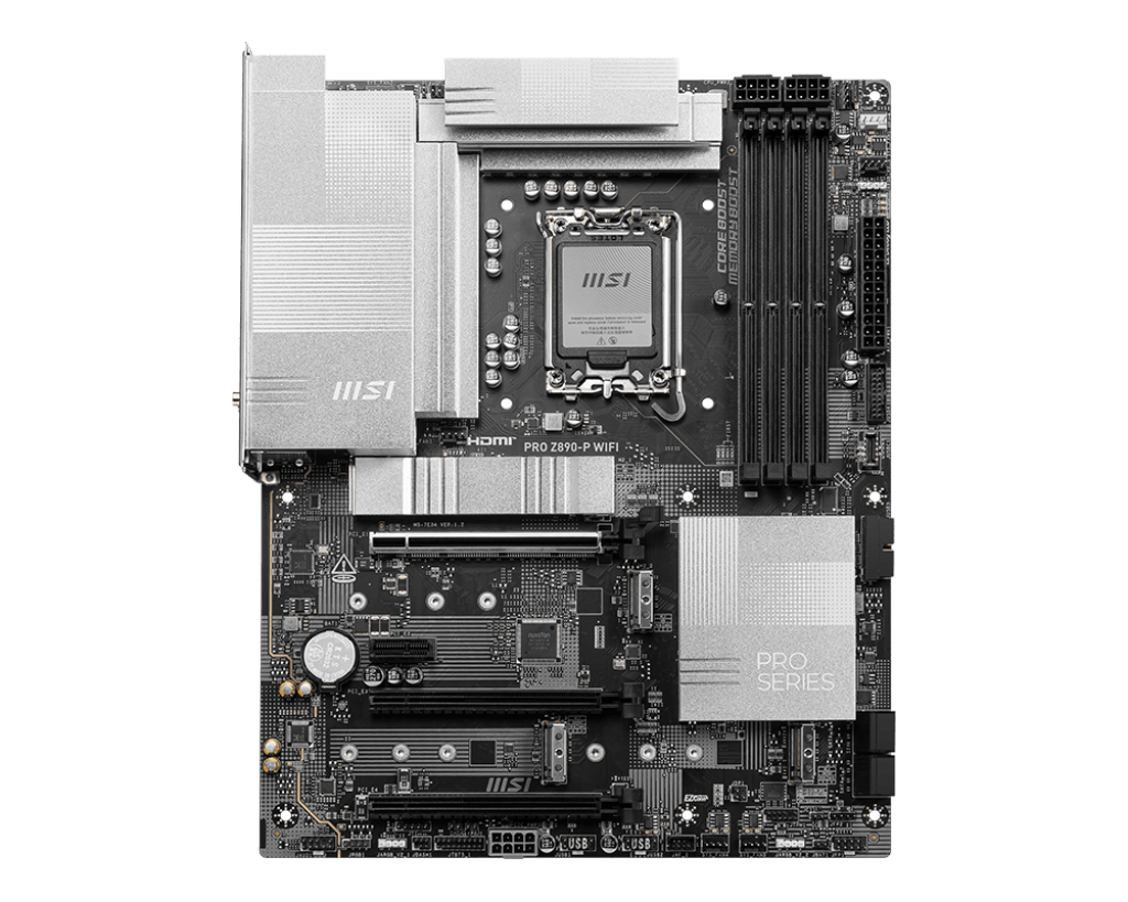 Материнская плата MSI PRO Z890-P WIFI LGA1851 4xDDR5 4xSATA3 RAID 4M.2 HDMI DP ATX