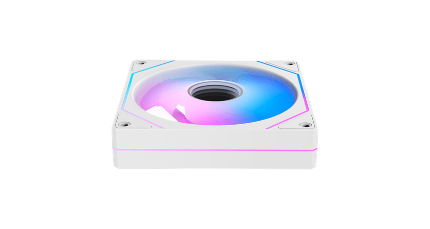 Вентилятор для корпуса Ocypus Gamma F12 WH ARGB REVERSE BLADE 1x(120x120x25mm) 800-1600RPM Белый
