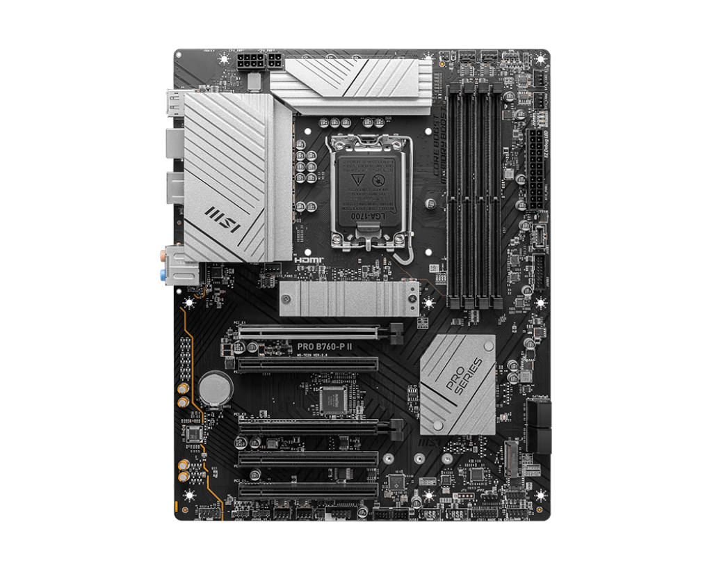 Материнская плата MSI PRO B760-P II LGA1700 4xDDR5 4xSATA3 RAID 2xM.2 HDMI DP ATX