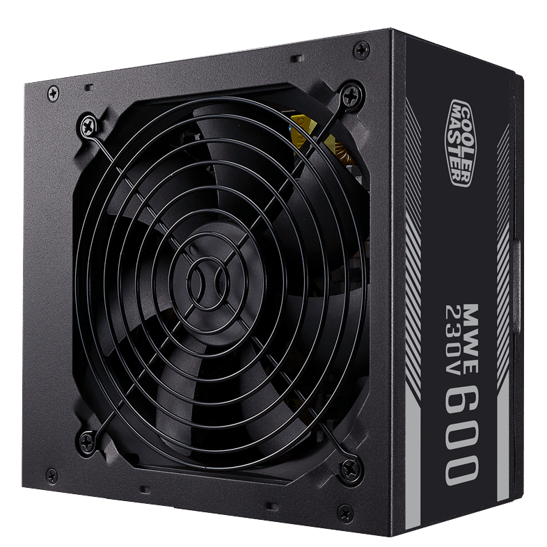 Блок питания CoolerMaster  600W, MWE 600 White V2, Non Modular, КПД 85%, Черный, MPE-6001-ACABW-EU