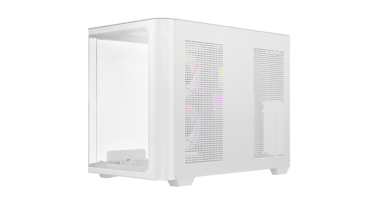 Корпус Ocypus Iota C50 WH Curve ARGB Digital mATX/ITX 2xUSB Type-C Белый Iota-C50-WHD300CD-GL