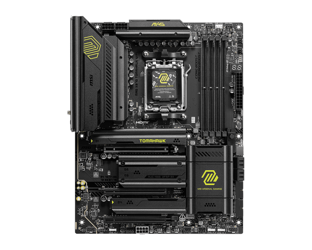Материнская плата MSI MAG X870 TOMAHAWK WIFI AM5 X870 4xDDR5 4xSATA3 RAID 4xM.2 HDMI DP ATX