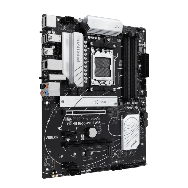Материнская плата ASUS PRIME B650-PLUS WIFI AM5 4xDDR5 4xSATA3 RAID 2xM.2 HDMI DP ATX