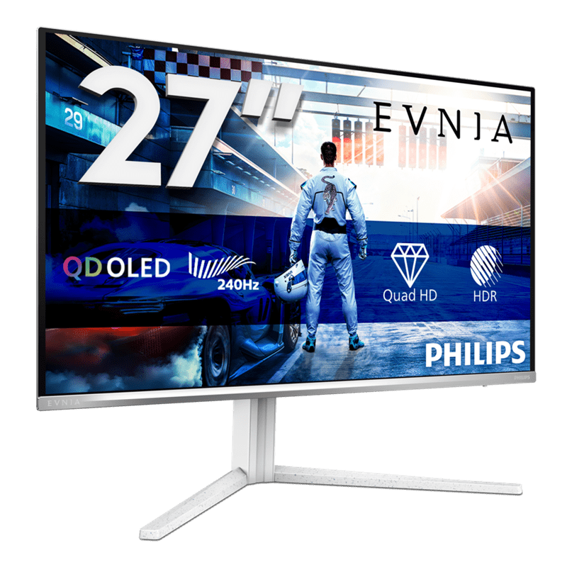 Монитор 27" PHILIPS 27M2N6501L/00/01 QD-OLED 2560x1440 240Hz 0,03мс 400кд/м 1,5M:1 2xHDMI 1xDP Белый