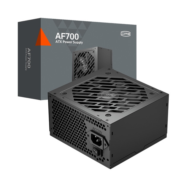 Блок питания PCCooler  700W, AF700, Non Modular, ATX, 80+, КПД ≥80%, Fan 120mm, Черный, P1-AF700-N1H