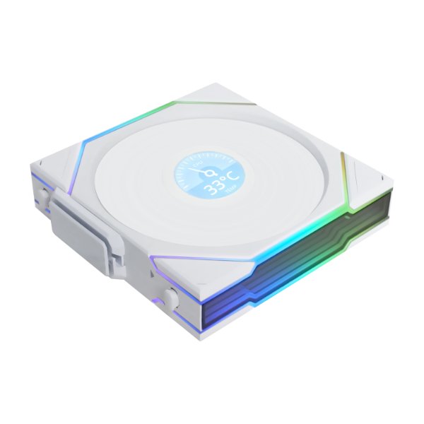 Вентилятор для корпуса Lian Li UNI FAN TL140 LCD Wireless 140mm RGB White G99.14TLLCD1W1W.00