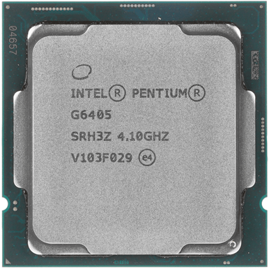 Процессор Intel  Pentium G6405 4,1 GHz 4Mb 2/4 Comet Lake UHD Graphics 610 58W FCLGA1200 Tray