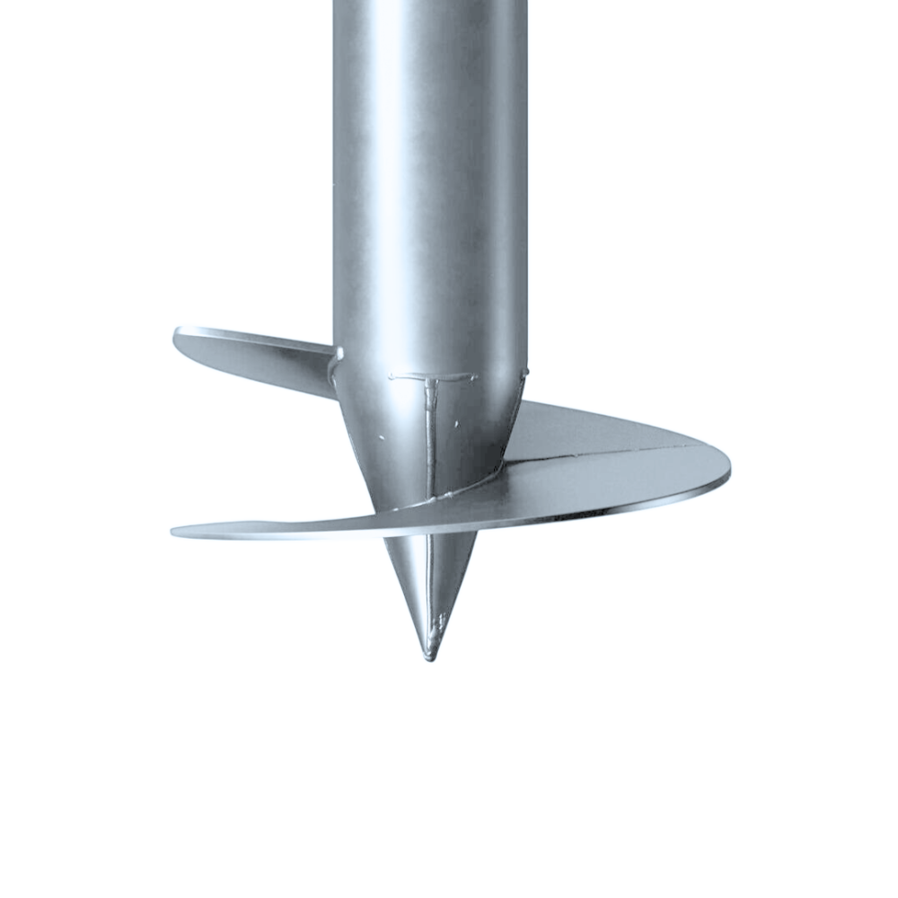Свая лопастная 133х4,5 - 2,5м (покрытие - горячее цинкование)