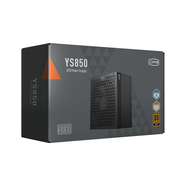 Блок питания PCCooler  850W, YS850, Full Modular, 80+ GOLD, ≥90%, Fan 135mm, Черный, P5-YS850-G1F