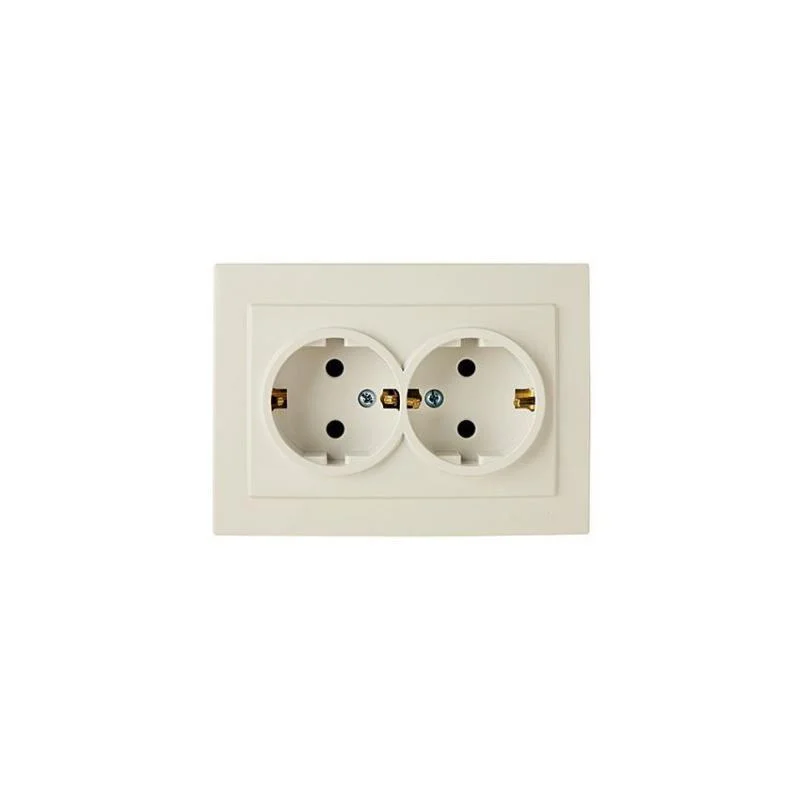 Розетка RS 16-238-ЧС (пластик)