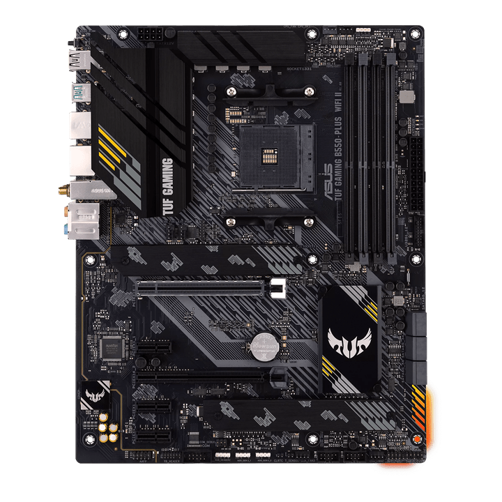 Материнская плата ASUS TUF GAMING B550-PLUS WIFI II AM4 4xDDR4 6xSATA3 2xM.2 RAID HDMI DP ATX