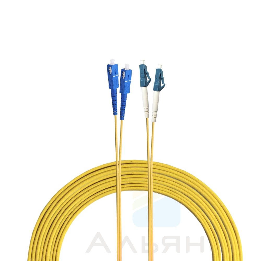 Патчкорд LC/UPC-SC/UPC   2мм SM 9/125 Duplex - 1 м