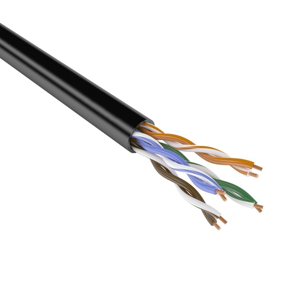 Кабель сетевой COMTEQ UTP cat 5e. 4*2*0,50mm ПВП 305м/упак для внеш прокл