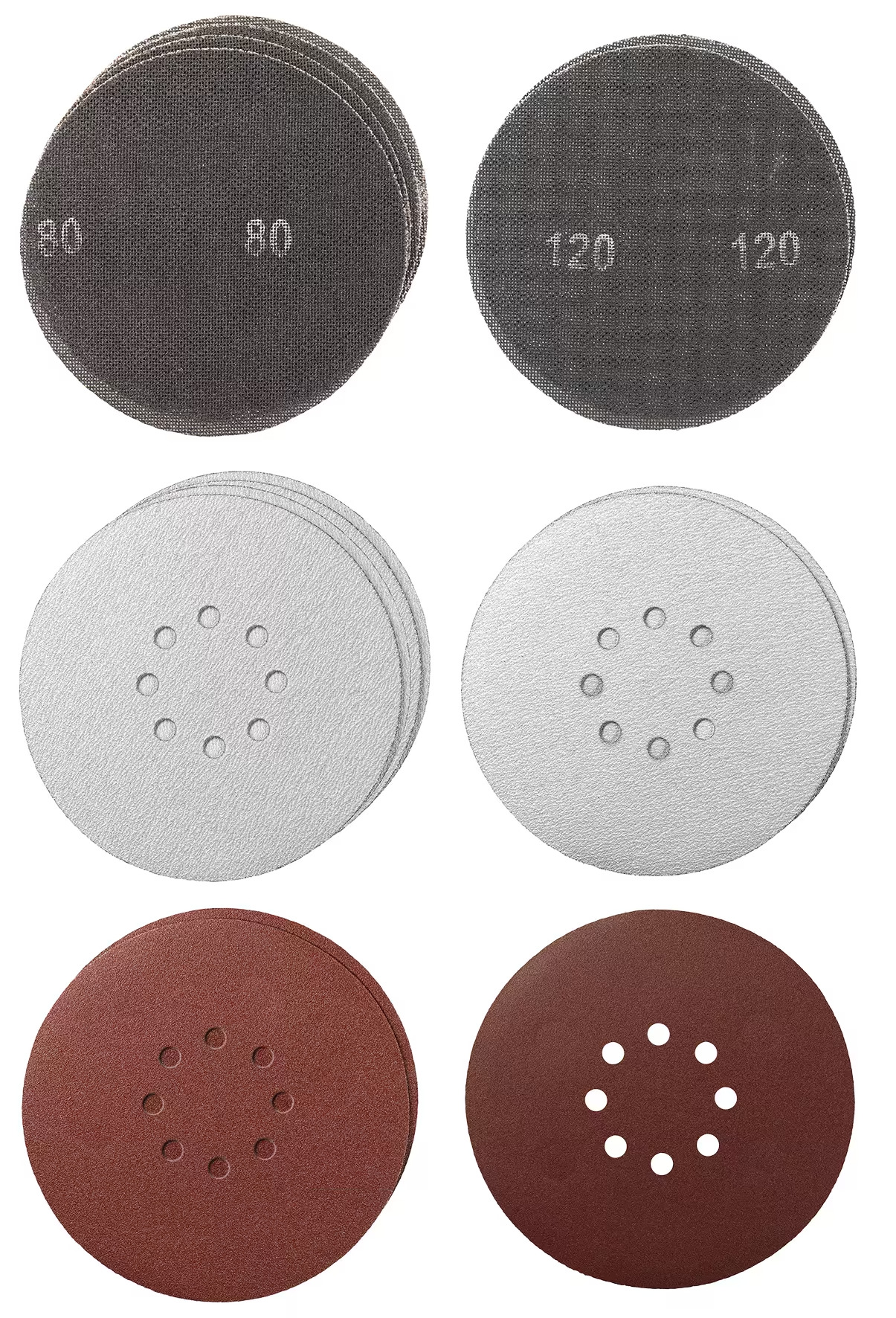 Шлифлисты в комплекте (круг) Einhell Git-Schl-Pap Set Ø225mm 15tlg. (49491066)