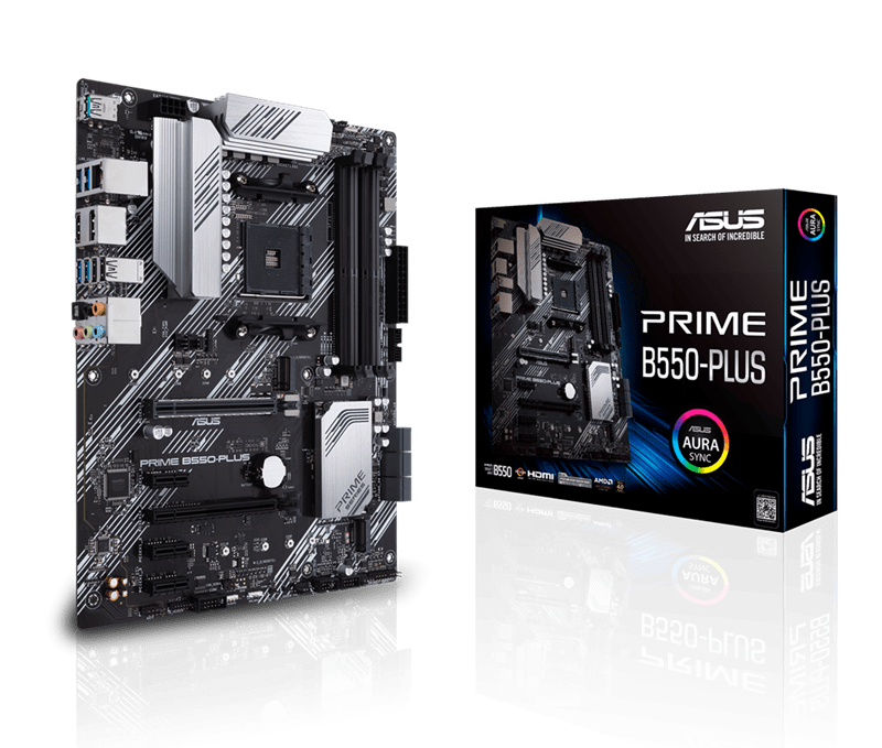 Материнская плата ASUS PRIME B550-PLUS AM4 4xDDR4 6xSATA 2xM.2 HDMI DP ATX