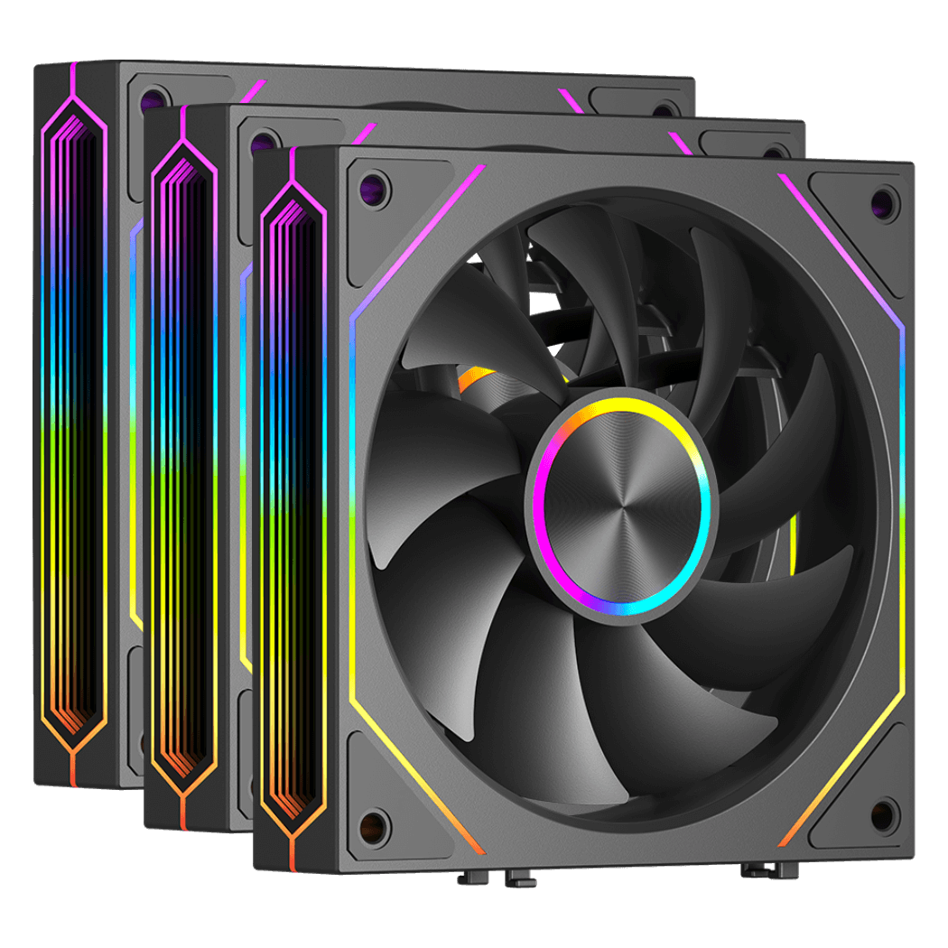 Вентилятор для корпуса PCCooler F3 X120 ARGB BK 3IN1 3x120mm 800-1800±10% RPM Black