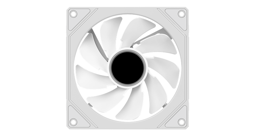 Вентилятор для корпуса Ocypus Gamma F12 WH ARGB REVERSE BLADE 1x(120x120x25mm) 800-1600RPM Белый