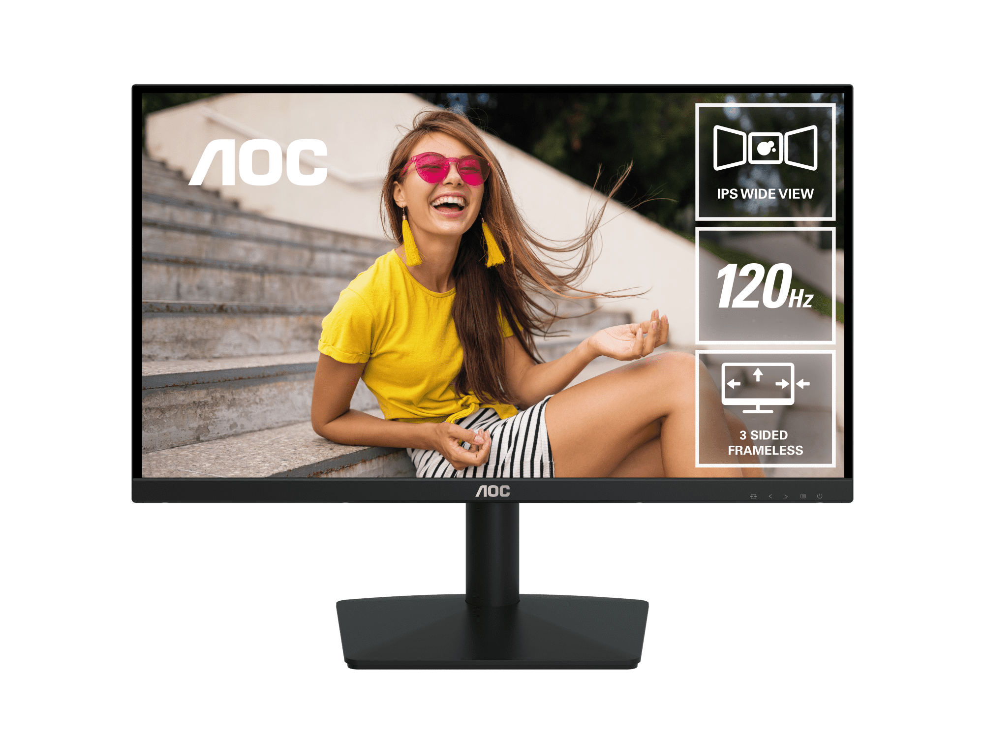 Монитор 23,8" AOC 24B15H3/01 IPS 1920x1080 120Hz 1ms 250 cd/m 1300:1 HDMI VGA Черный