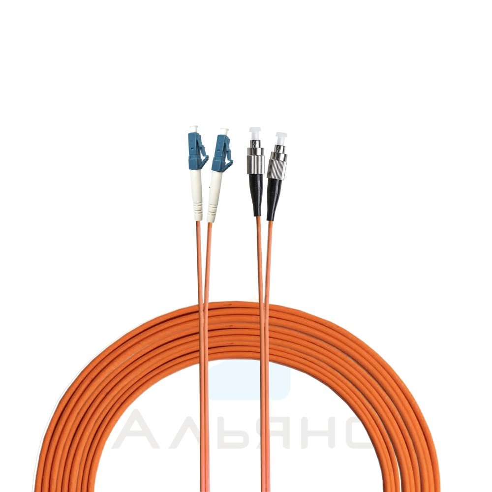 Патчкорд FC/UPC-LC/UPC   2мм MM 50/125 OM2 Duplex - 1,5 м