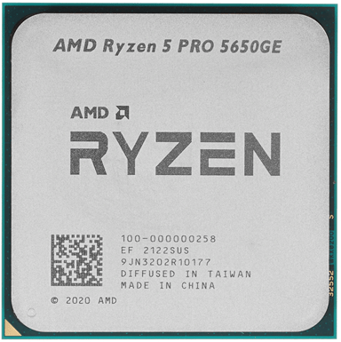 Процессор AMD Ryzen 5 PRO 5650GE 3,4ГГц (4,4ГГц Turbo) AM4 6/12 L2 3Mb L3 16Mb 35W OEM 100-000000258
