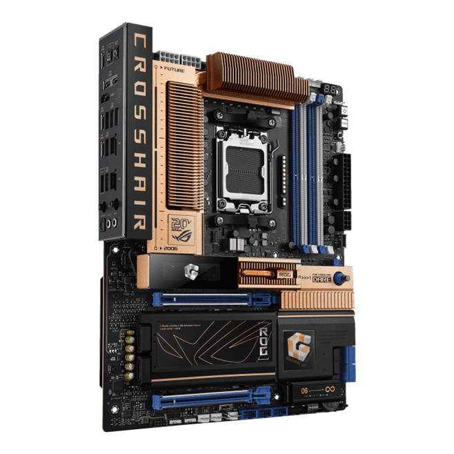 Материнская плата ASUS ROG CROSSHAIR 2006 AM5 X870E 4xDDR5 4xSATA RAID 5xM.2 1xHDMI 2xUSB4 TypeC ATX