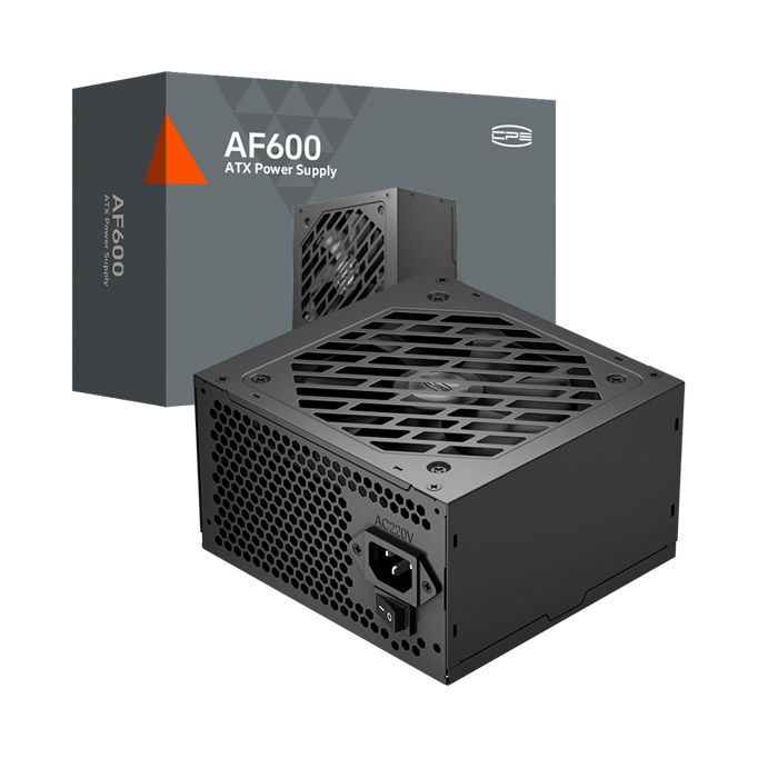 Блок питания PCCooler  600W, AF600, Non Modular, 80+, КПД ≥80%, ATX, FAN 120mm, Черный, P1-AF600-N1H